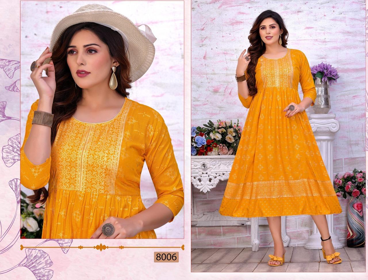 Golden Beauty Touch Ethnic Wear Wholesale Designer Kurtis Catalog
